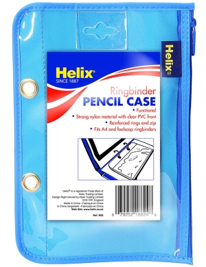 Helix Ringbinder Pencil Case - Blue